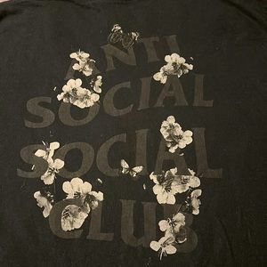 ASSC ANTI SOCIAL SOCIAL CLUB FLOWERS TEE SHIRT T SHIRT XL
